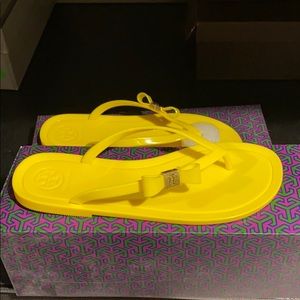 Tory Burch Yellow Flip flops